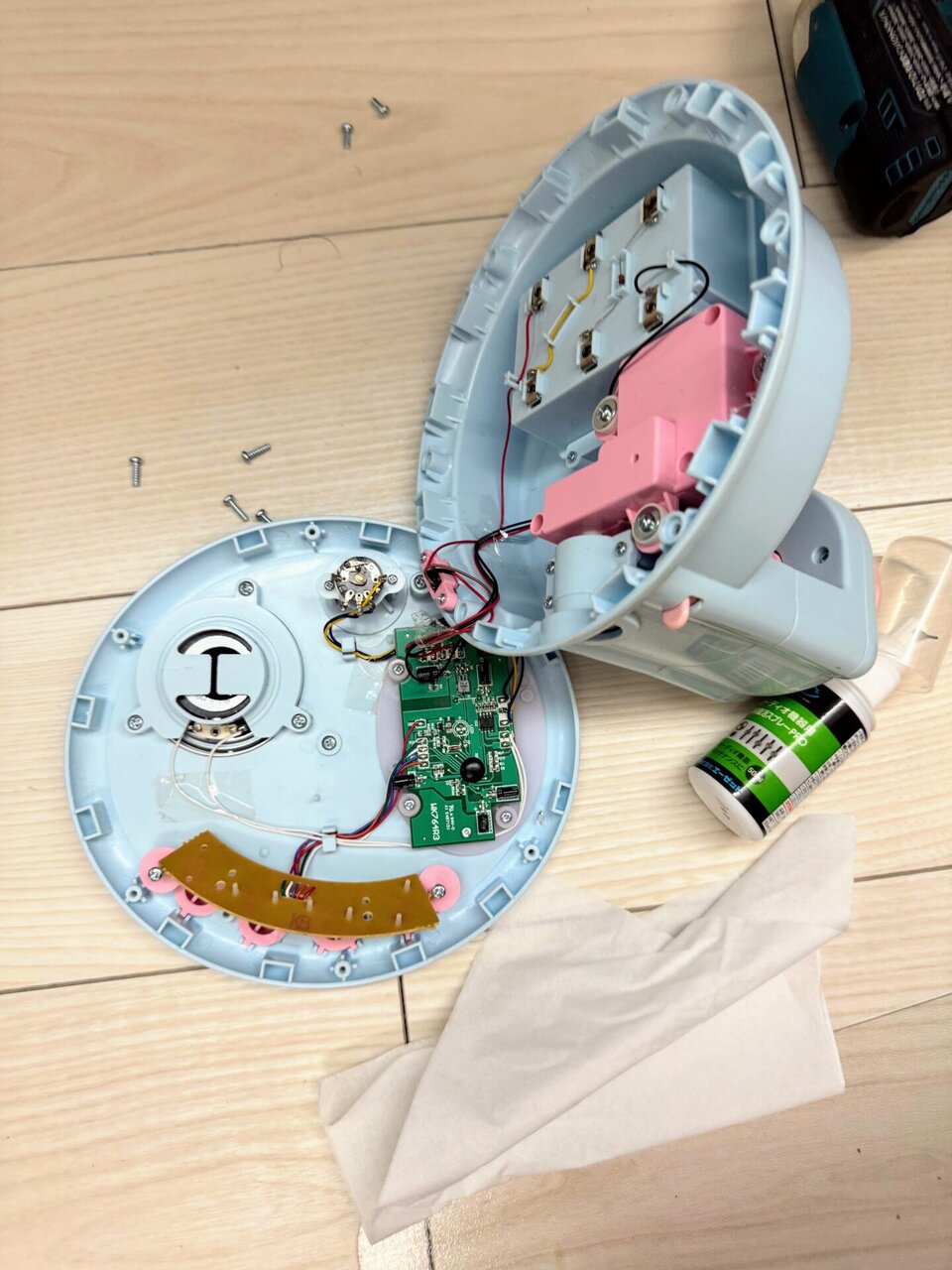 電池駆動のメリーを電源供給に改造して電池代を節約