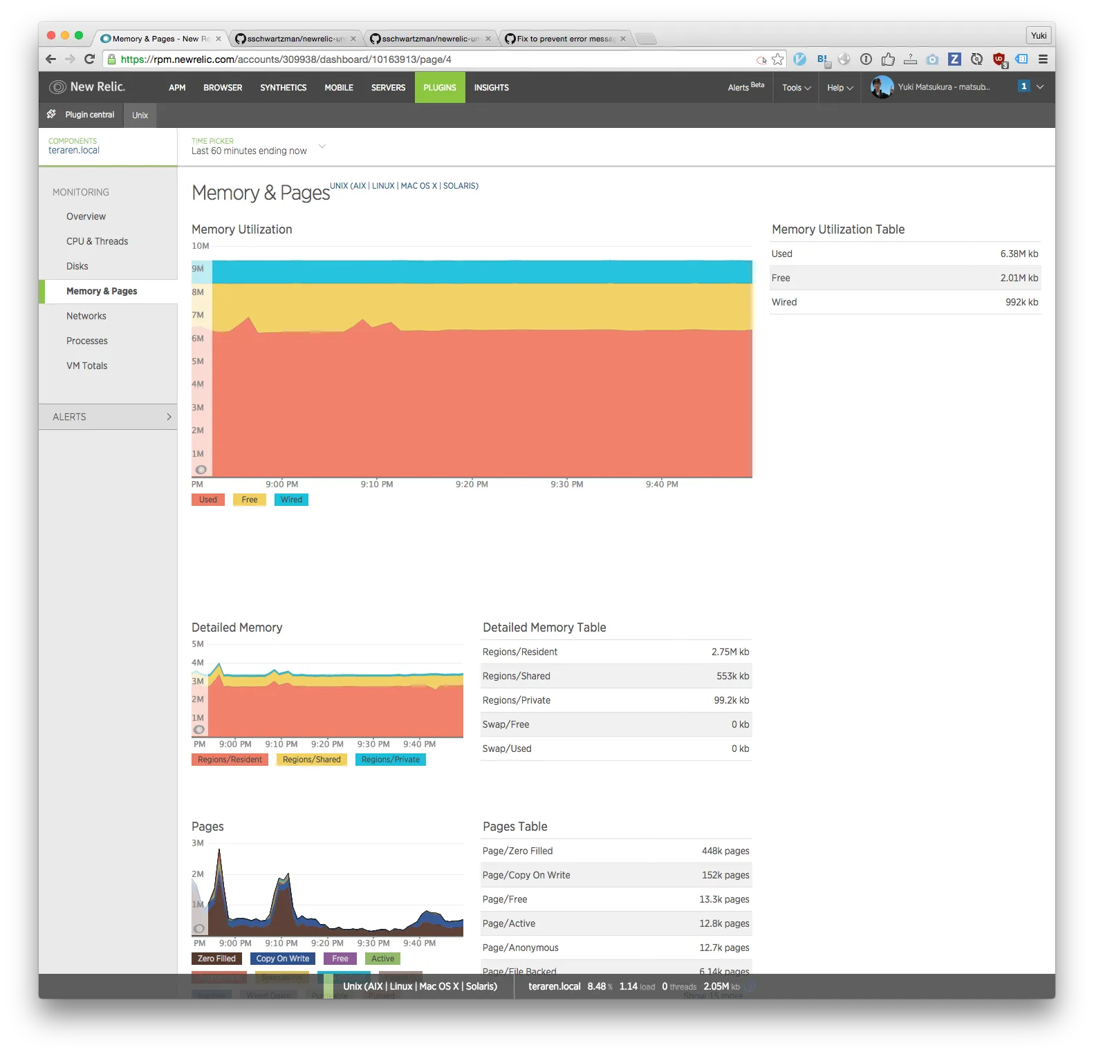 new relic memory