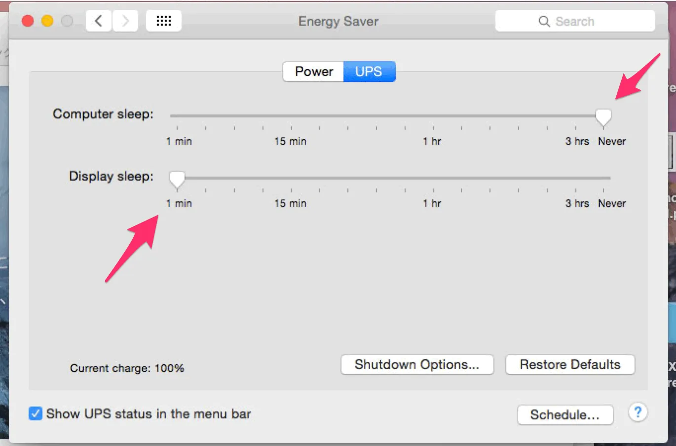 energy saver ups