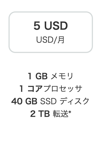 Lightsail料金表